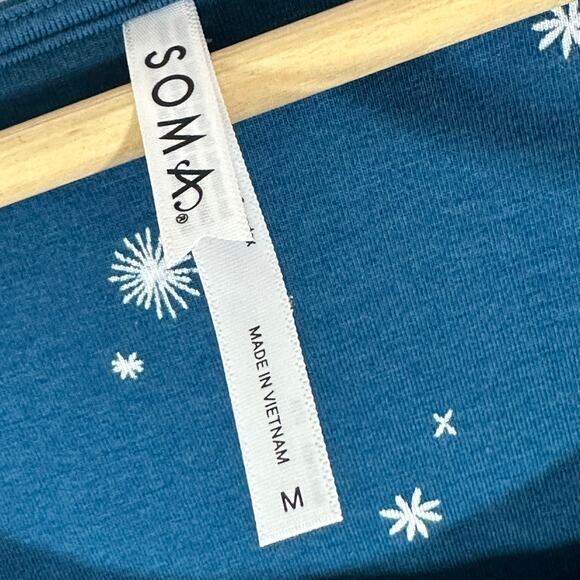 SOMA‎ Embraceable Sleepshirt Into the Night Blue Womans Medium NWT - Picture 4 of 9